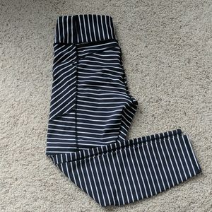 Striped athleta leggings